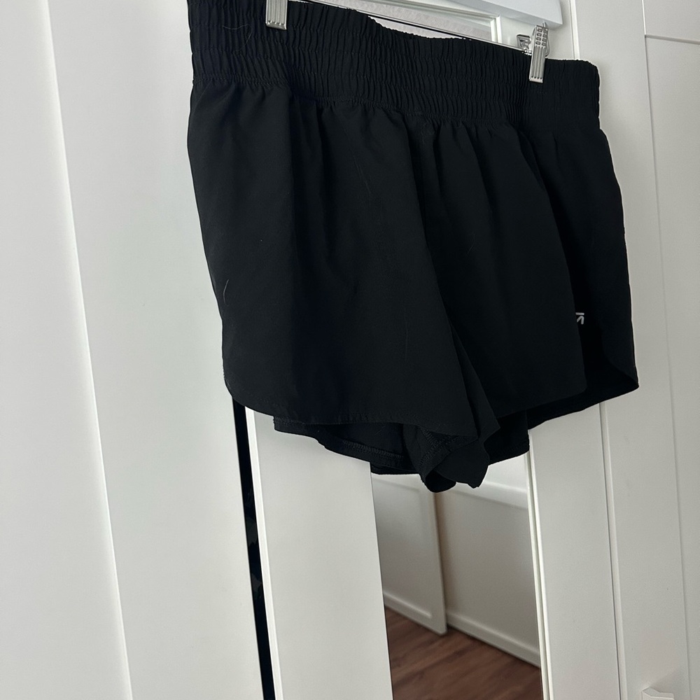 GAP Running Dolphin Shorts Women's Black Athletic Shorts Large